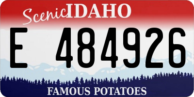 ID license plate E484926