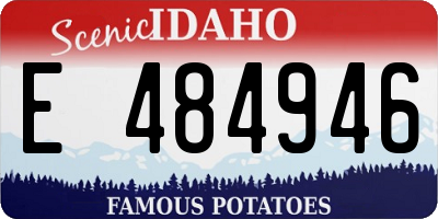 ID license plate E484946
