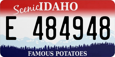 ID license plate E484948