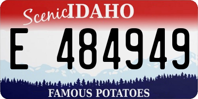 ID license plate E484949