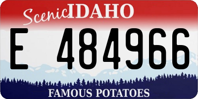 ID license plate E484966