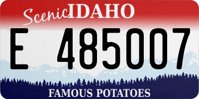 ID license plate E485007