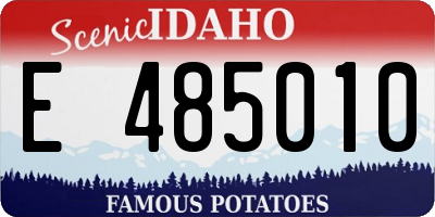 ID license plate E485010