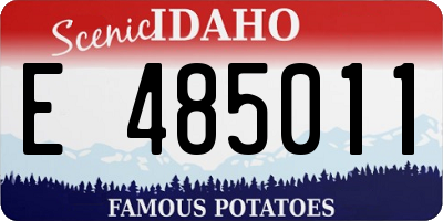 ID license plate E485011