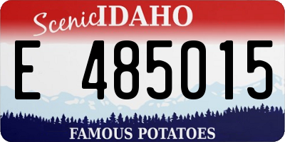 ID license plate E485015