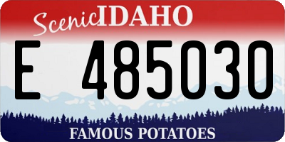 ID license plate E485030