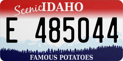 ID license plate E485044