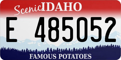 ID license plate E485052