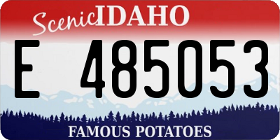 ID license plate E485053