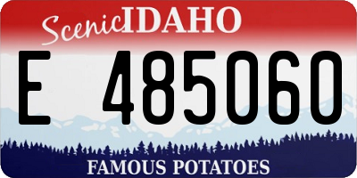 ID license plate E485060