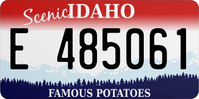 ID license plate E485061