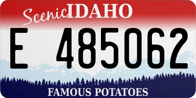 ID license plate E485062