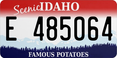 ID license plate E485064
