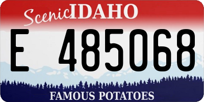 ID license plate E485068