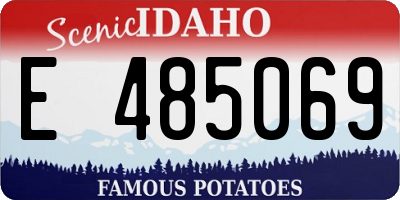 ID license plate E485069