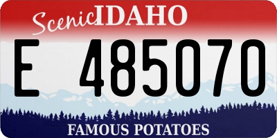ID license plate E485070