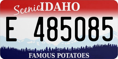 ID license plate E485085