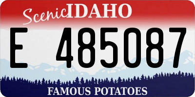 ID license plate E485087