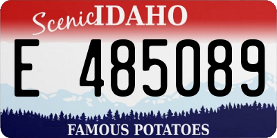 ID license plate E485089