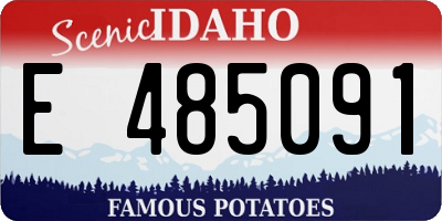 ID license plate E485091