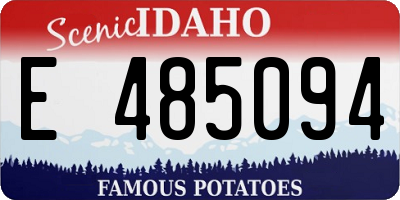 ID license plate E485094