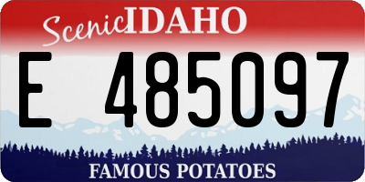 ID license plate E485097