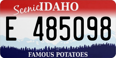 ID license plate E485098