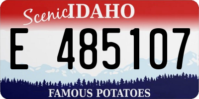 ID license plate E485107