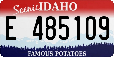 ID license plate E485109