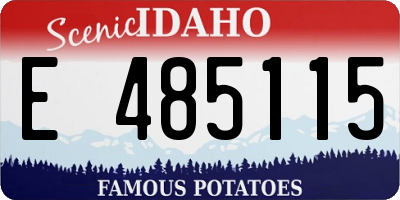 ID license plate E485115