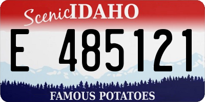 ID license plate E485121