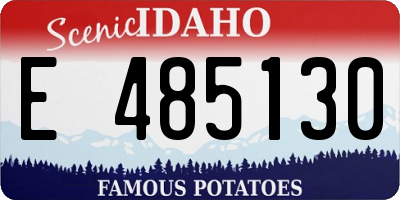 ID license plate E485130