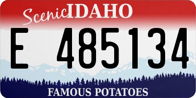 ID license plate E485134