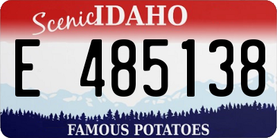 ID license plate E485138