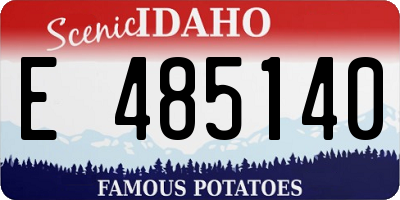 ID license plate E485140