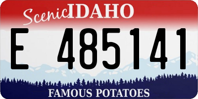 ID license plate E485141