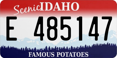 ID license plate E485147