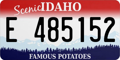 ID license plate E485152