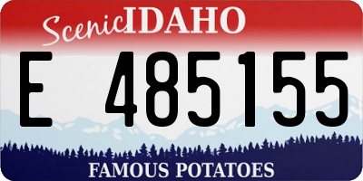 ID license plate E485155
