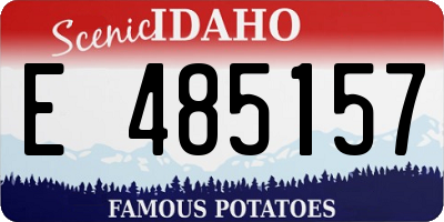 ID license plate E485157