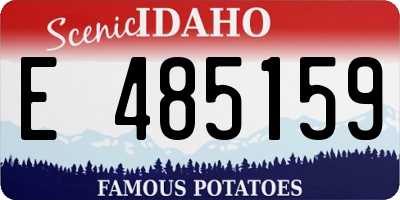 ID license plate E485159