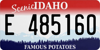 ID license plate E485160