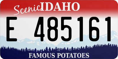 ID license plate E485161