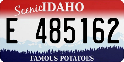 ID license plate E485162