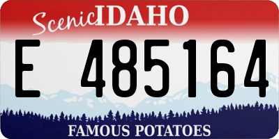 ID license plate E485164