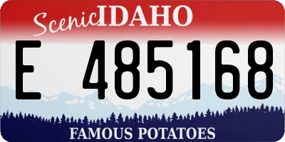 ID license plate E485168