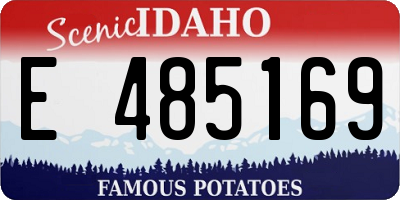 ID license plate E485169