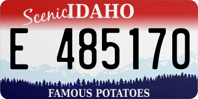 ID license plate E485170