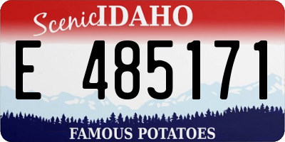 ID license plate E485171