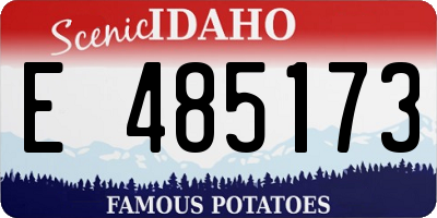 ID license plate E485173